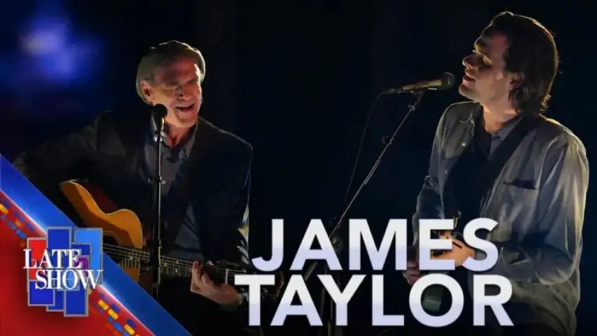 James Taylor and Son Henry Perform Live on ‘Colbert’