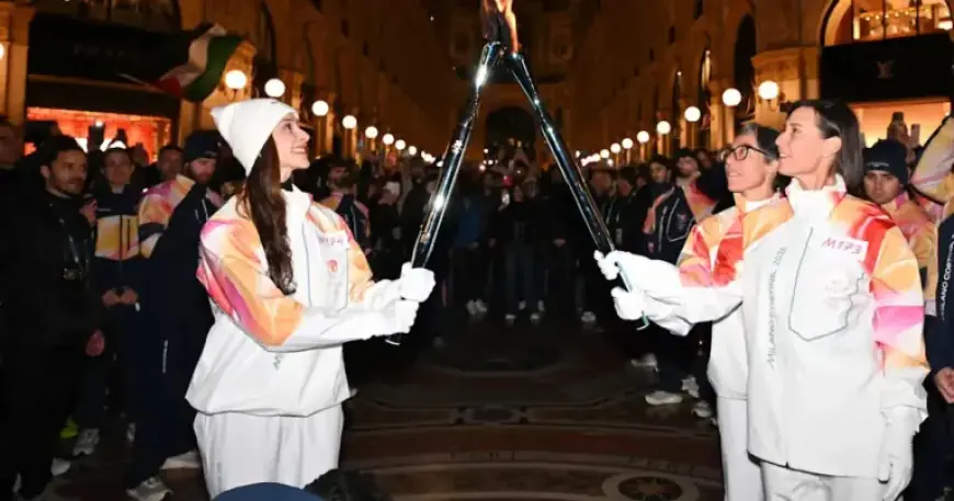 Olympic Torch Relay Lights Up Milan, Concludes February 6th