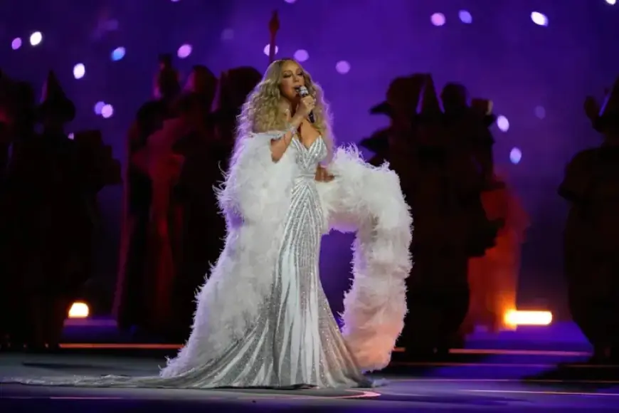 Mariah Carey Launches Show with Andrea Bocelli and Sabrina Impacciatore