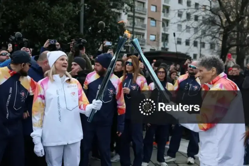 IOC President Kirsty Coventry Lights Olympic Flame for Milano Cortina 2026