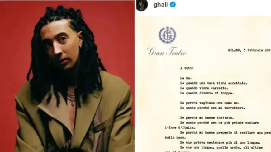 Ghali Criticizes Olympic Opening Ceremony as Grand Theater Performance