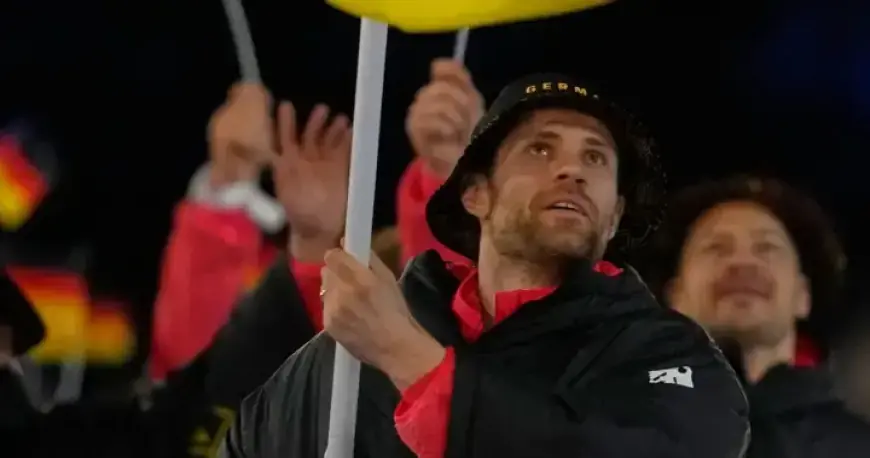 Leon Draisaitl Leads Germany at Olympic Opening Ceremony