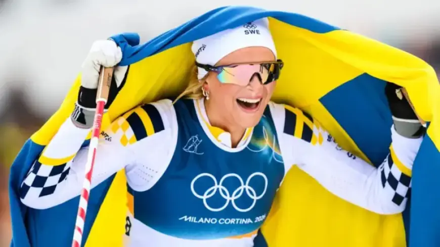 Frida Karlsson Strikes Gold in First Olympic Race
