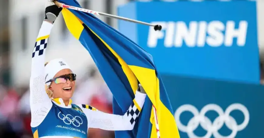 Swedes Win Gold and Silver in Skiathlon, Secure First Olympic Medals