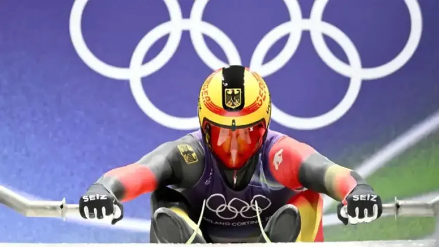 Max Langenhan Secures Top Spot in Olympic Luge After Stellar Run