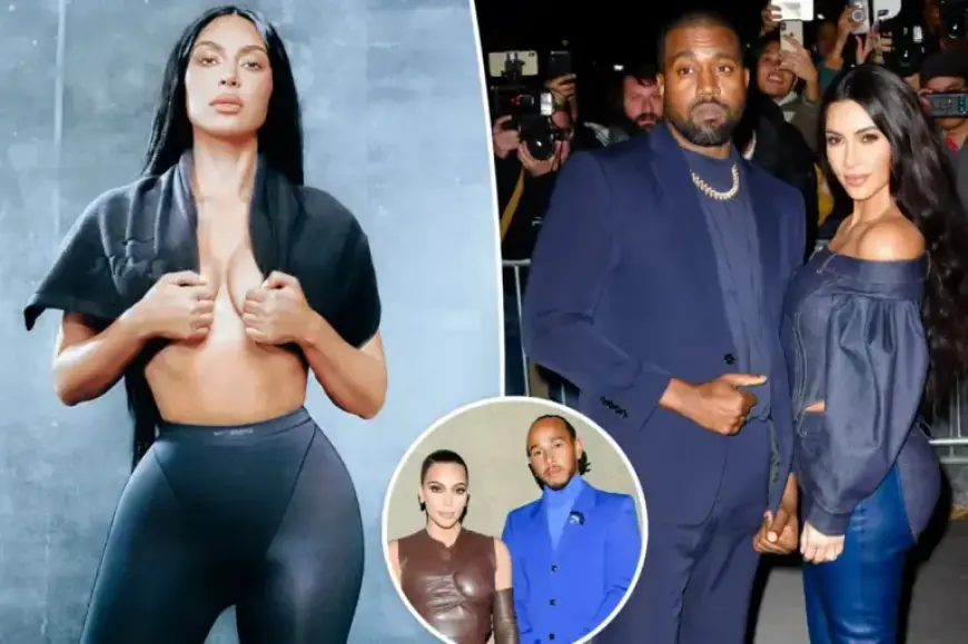Kim Kardashian Updates on Kanye While Lewis Hamilton Romance Intensifies
