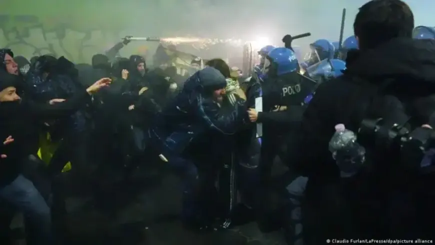 Clashes Erupt Near Olympic Village After Protest