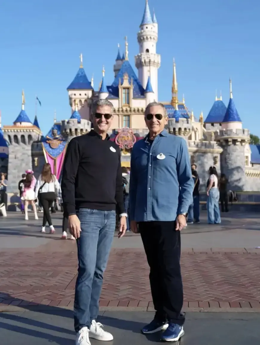 Disney’s Bob Iger and Successor Josh D’Amaro Meet at Disneyland