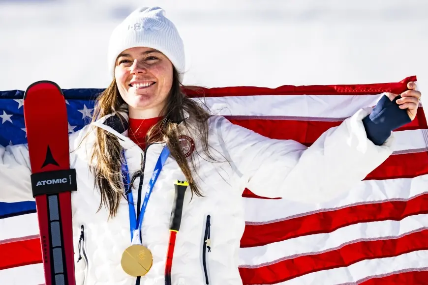 Breezy Johnson wins Olympic downhill gold in Cortina, sealing a comeback year