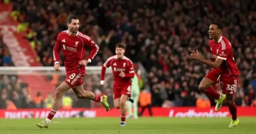 Szoboszlai’s Stunning Free Kick Puts Liverpool Ahead Against City