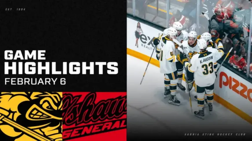 Pickell and Bax Lead Sarnia to 5-3 Victory Over Oshawa