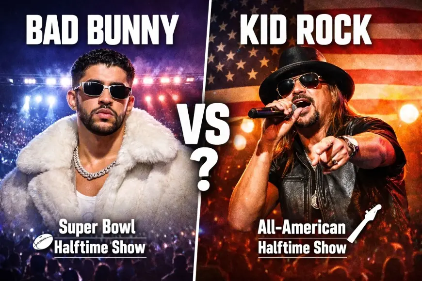 Kid Rock halftime show vs. the official Super Bowl halftime: TPUSA’s counterprogramming plan, start window, and streaming platforms