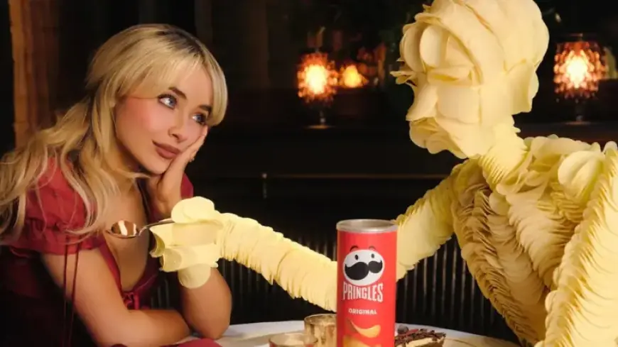 Sabrina Carpenter Crafts Pringles Boyfriend in Quirky, Creative Project