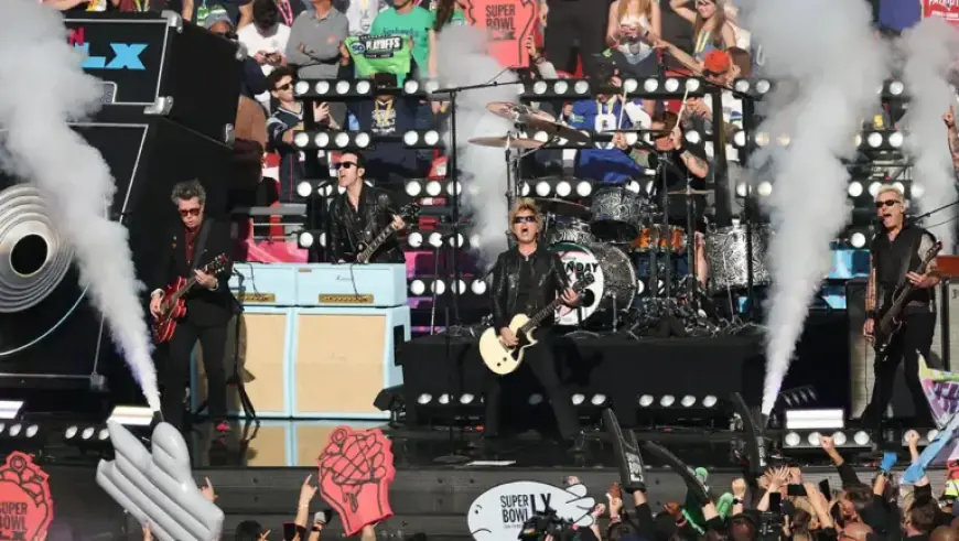 Green Day Rocks Super Bowl 2026 Preshow Performance