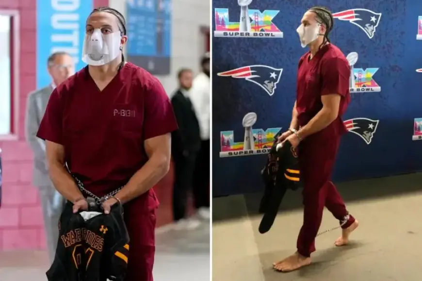 Patriots’ Mack Hollins Stuns at Super Bowl 2026 in Prison Jumpsuit