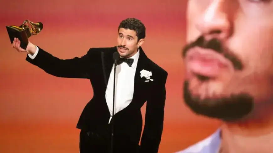 Bad Bunny Sparks Buzz in Bulletproof Vest at 2026 Grammy Awards