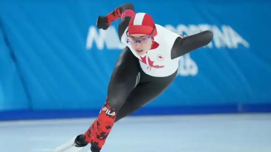 Canadian Speedskater Beatrice Lamarche Claims Fifth in Olympic 1,000m Race