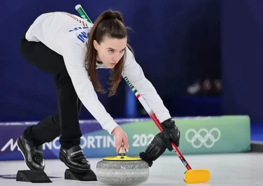 Stefania Constantini Reaches Mixed Doubles Curling Semi-Finals at Milano Cortina 2026