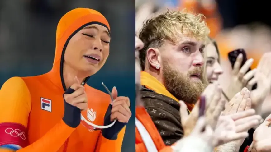Jutta Leerdam and Jake Paul Tear Up After Gold Medal Victory: ‘So Proud of You’