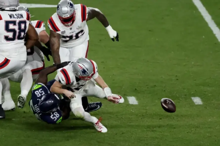 Patriots Coach Analyzes Drake Maye’s Six Super Bowl Sacks