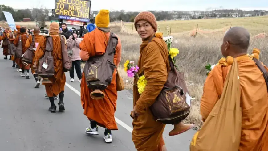 Buddhist Monks Journey Across U.S. Promoting Peace
