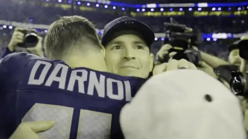 Mike Macdonald’s Special Super Bowl Message to Sam Darnold Captured on Mic