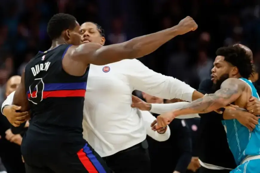Pistons vs. Hornets Brawl Sees Four Players Ejected