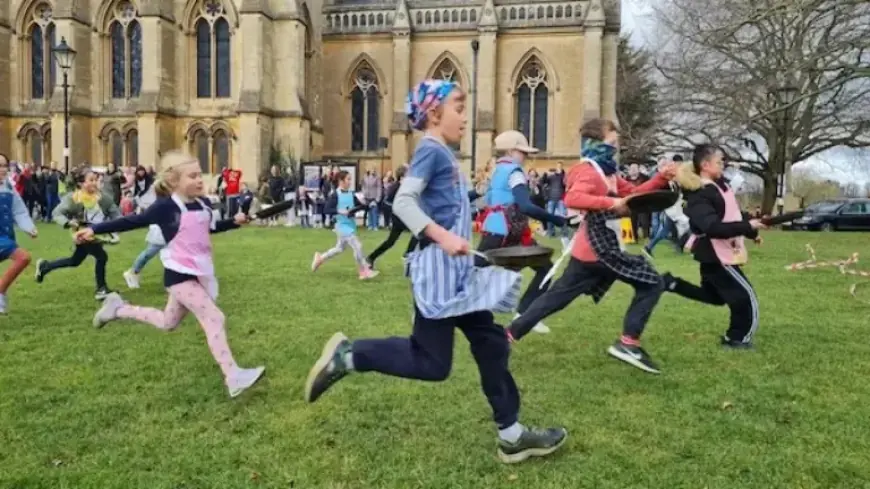 Buckingham Pancake Race Returns Triumphantly in 2026