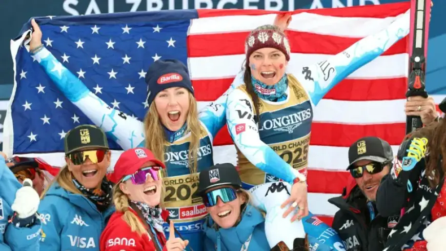 Olympic Champions Johnson and Shiffrin Shine in Women’s Team Combined Event