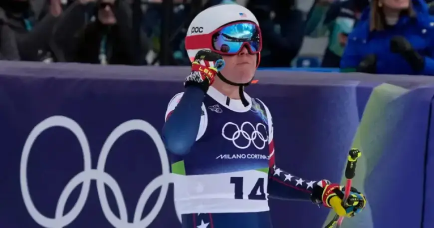 Breezy Johnson Gives U.S. Teammate Shiffrin Narrow Lead in Women’s Combined