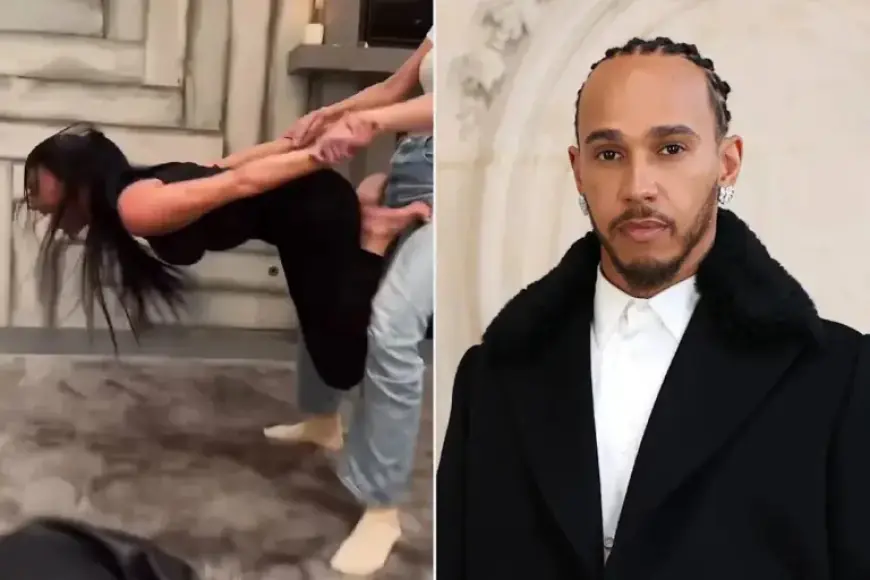 Lewis Hamilton Cheers Kim Kardashian’s ‘Titanic Challenge’ with Khloé and Kylie Jenner
