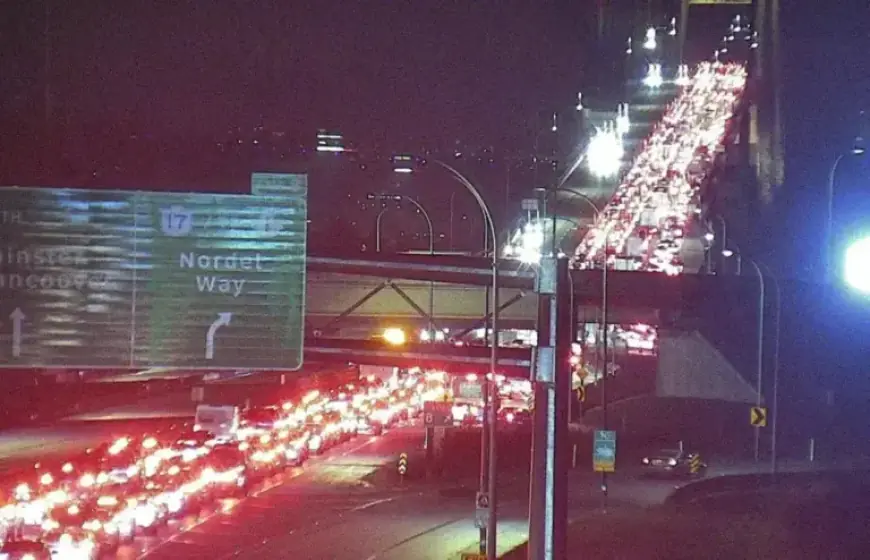 Alex Fraser Bridge Crash Disrupts Traffic for Surrey-Delta Commuters