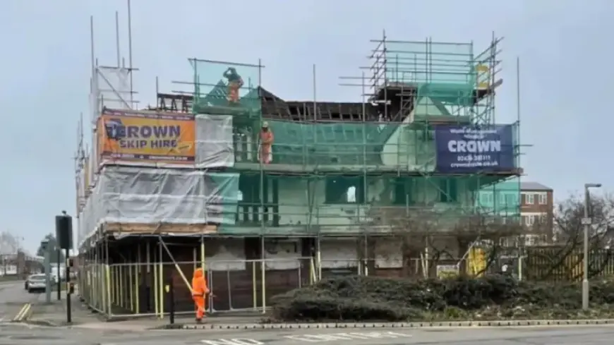 Demolition Hits Major Milestone at Historic Nuneaton Town Centre Pub
