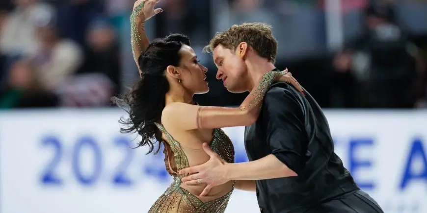 Madison Chock and Evan Bates trail by fractions after Olympic rhythm dance