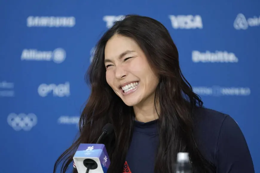 Chloe Kim heads into Olympic halfpipe with a braced shoulder and a three-peat bid