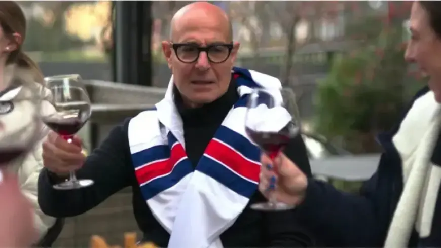 Stanley Tucci Dines with U.S. Women’s Hockey Team