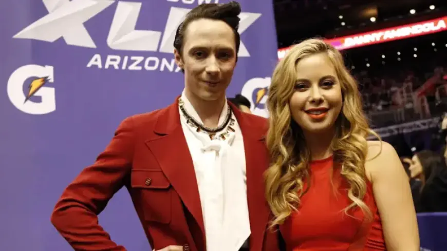 Johnny Weir and Tara Lipinski Dazzle in Matching Silver Outfits at Olympics