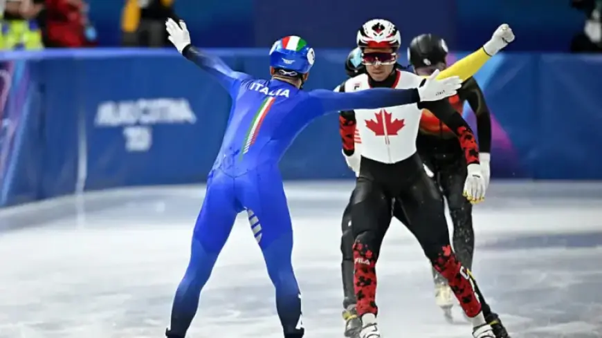Italian Speedskater Celebrates Gold with Bold, Arrogant Display