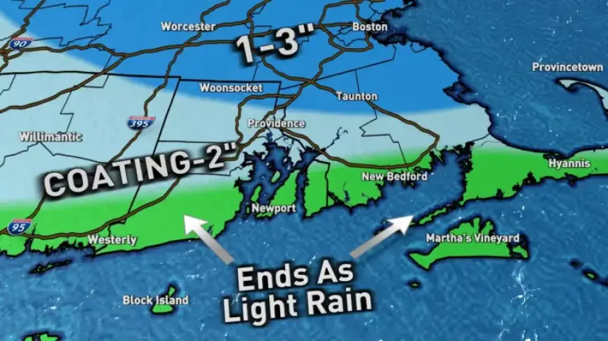Snowfall Tonight; Milder Temperatures to Return This Week