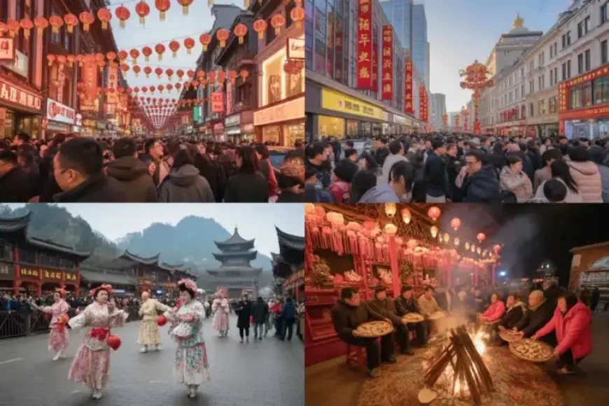Thousands Flock to China for Year of the Horse Spring Festival