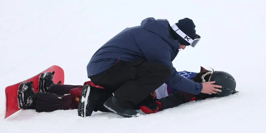 Liu Jiayu injury update after halfpipe crash at the Milan-Cortina Winter Games
