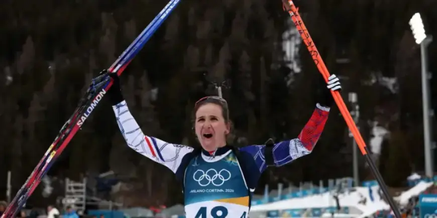 JO 2026: Julia Simon Wins Gold in Biathlon; Perrine Laffont Takes Bronze in Moguls