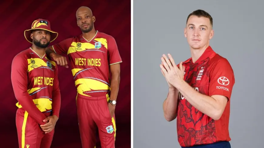 West Indies vs England: West Indies rebuild after early wickets in T20 World Cup