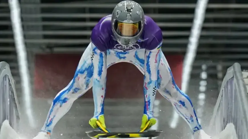 Ukrainian Sled Racer Defies Olympic Ban, Honors Slain Soldiers with Helmet