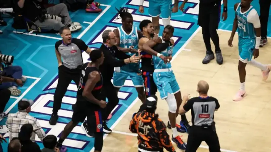 Pistons’ Stewart Suspended 7 Games; Hornets’ Bridges, Diabate Get 4 for Brawl