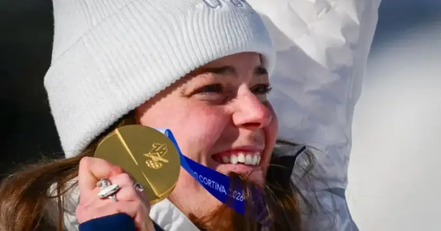 Breezy Johnson Reveals Plans for Repaired Olympic Gold Medal
