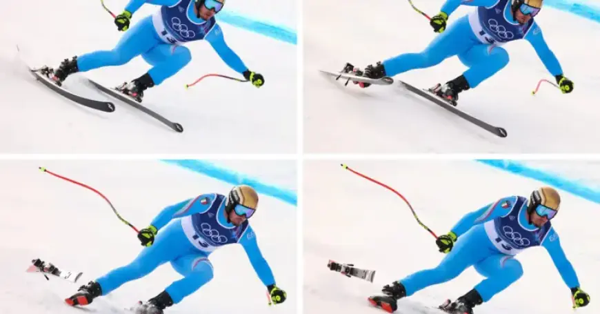 Ski Binding Failure Halts Italian Veteran Paris’ Medal Hopes