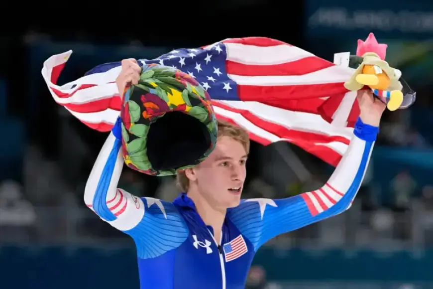 Jordan Stolz Shatters Olympic Record, Secures Gold in Speed Skating