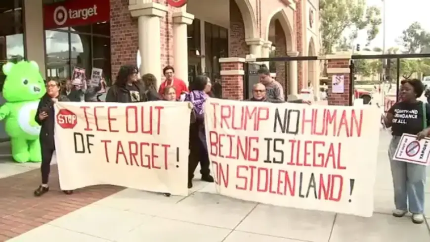 Protesters Demand Target Ban ICE Agents in USC Village March