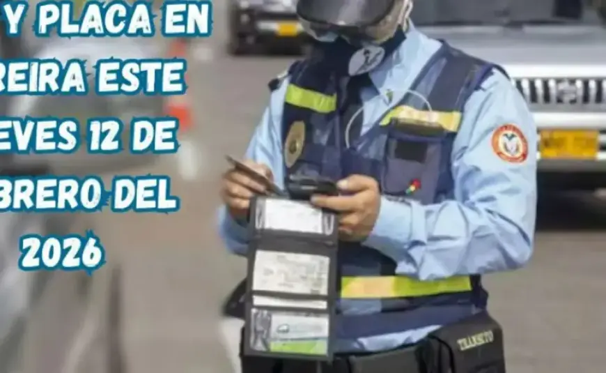 Pereira Traffic Restrictions: Thursday’s Car and Motorcycle Rules Explained